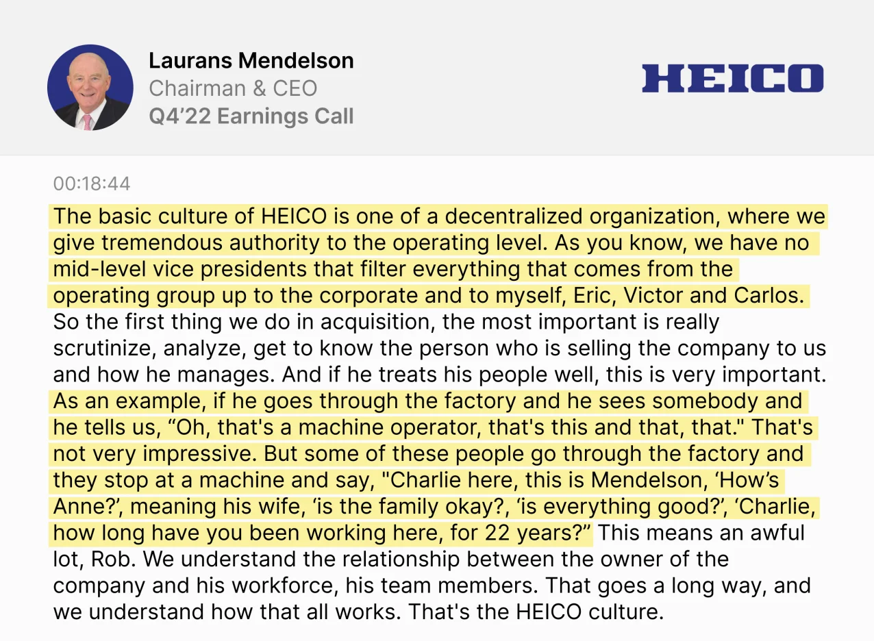 Laurans Mendelson on corporate culture as the backbone of any successful organization